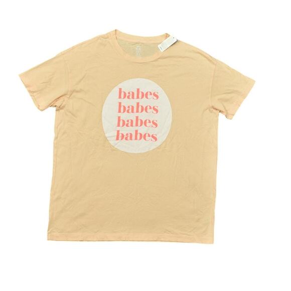 aerie Other - NEW Aerie Orange Cotton T-Shirt M Regular Fit Real Soft Babes Babes...